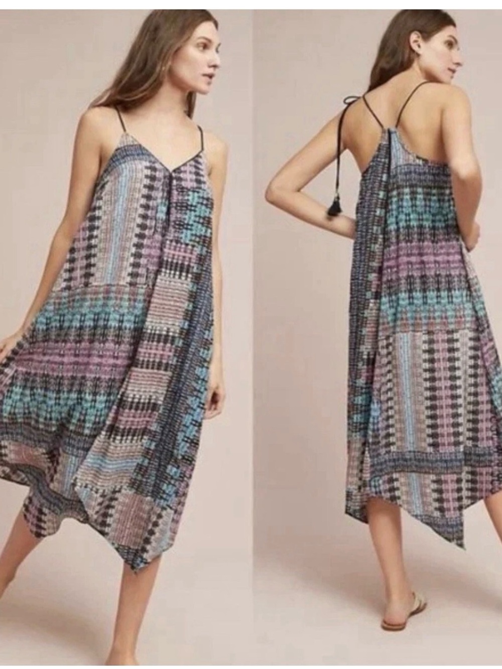 Anthropologie Akemi + Kin Riviera Tasseled Midi Dress Small